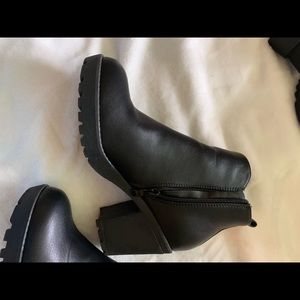 Black ankle boots